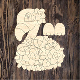 RLY Floral Flamingo Ribbon Legs