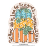 RLY Give Thanks Stacked Pumpkins