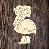 RLY Mardi Gras Ribbon Leg Pelican