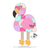 RLY Patchwork Flamingo Ribbon Legs