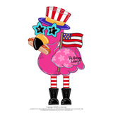RLY Patriotic Flamingo Ribbon Legs