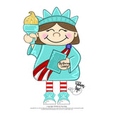 RLY Statue Of Liberty Ribbon Legs