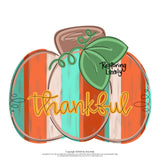 RLY Striped Thankful Pumpkin