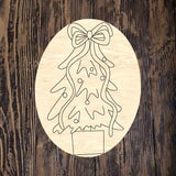 SSA Christmas Tree In Oval