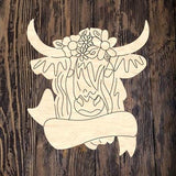 SSA Floral Highland Cow