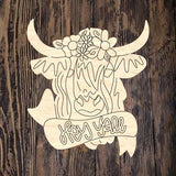 SSA Floral Highland Cow