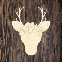 WHD Baby Deer Floral Frame