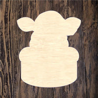 WHD Christmas Hat Cow Name Tag Sign