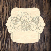 WHD Floral Pinecone Planter Frame