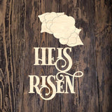 WHD He Is Risen Floral Easter Egg