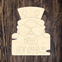 WHD Hello Honey Bee Gnome
