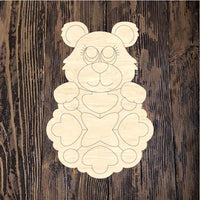 WHD Hello Winter Polar Bear Snowflake Frame