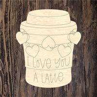 WHD Love You A Latte Coffee Cup