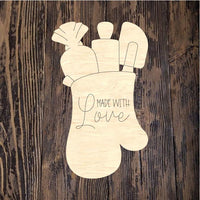 WHD Made With Love Baking Oven Mitt