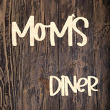 WHD Moms Diner Retro Arrow Sign