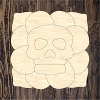 WHD Retro Flower Halloween Skull