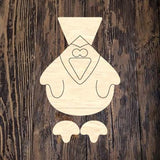 WHD Ribbon Legs Primitive Cardinal