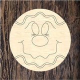 WHD Stitched Gingerbread Round