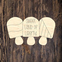 WHD Sweet Land of Liberty Popsicle Trio