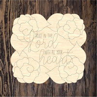 WHD Trust in the Lord Floral Frame