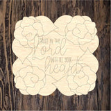 WHD Trust in the Lord Floral Frame