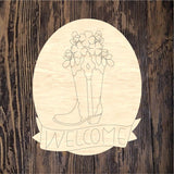 WHD Welcome Floral Boot Round