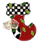 WLD Christmas Light Stocking