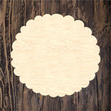 WLD Floral Pumpkin Scallop Round