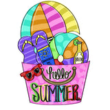 WLD Hello Summer Beach Pail