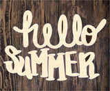 WLD Hello Summer Plaque