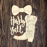 WLD Howdy Yall Plaque