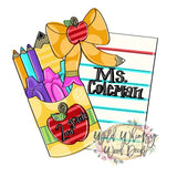 WLD Paper Crayon Pencil Box