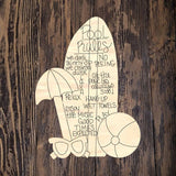 WLD Pool Rules Surf Board