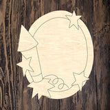 WLD Red White Boom Plaque