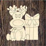 WLD Reindeer with Present
