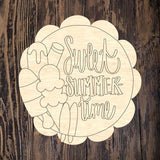 WLD Sweet Summer Time Scallop Plaque