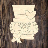 WLD Valentine Snowman Head