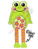 WWW Floral Frog Ribbon Legs