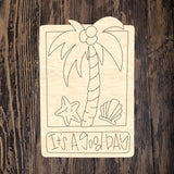 WWW Good Day Palm Tree Plaque