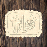 WWW Hello Citrus Plaque