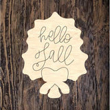 WWW Hello Fall Leaf