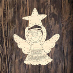 WWW Merry Christmas Angel Tree Topper