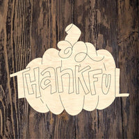 WWW Thankful Pumpkin Plaque