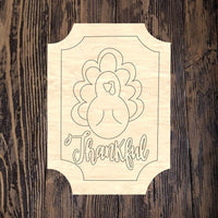 WWW Thankful Turkey Plaque