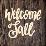 WWW Welcome Fall Pumpkin Plaque