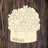 WWW Welcome Floral Planter 2