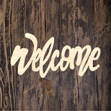 WWW Welcome Laurel Flower Round