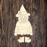 WWW Witch Jack O Lantern Ribbon Legs