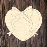 XO Heart with Bow