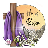 PCD He Is Risen Plaque
